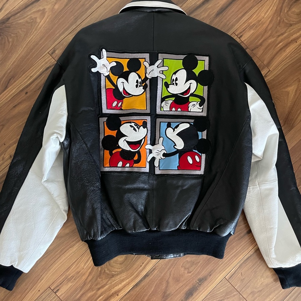 Vintage Mickey & Co - Mickey Mouse Leather Jacket Size small